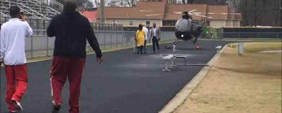 Nick Saban's helicopter recruiting