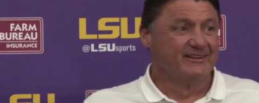 LSU Head Coach Ed Orgeron