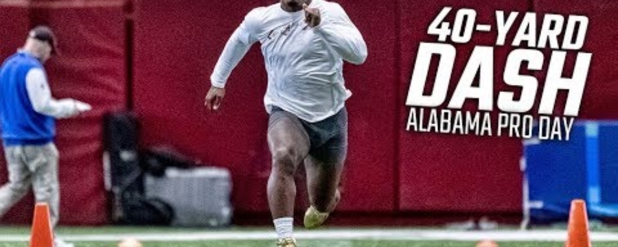 40-yard dash Alabama Pro Day